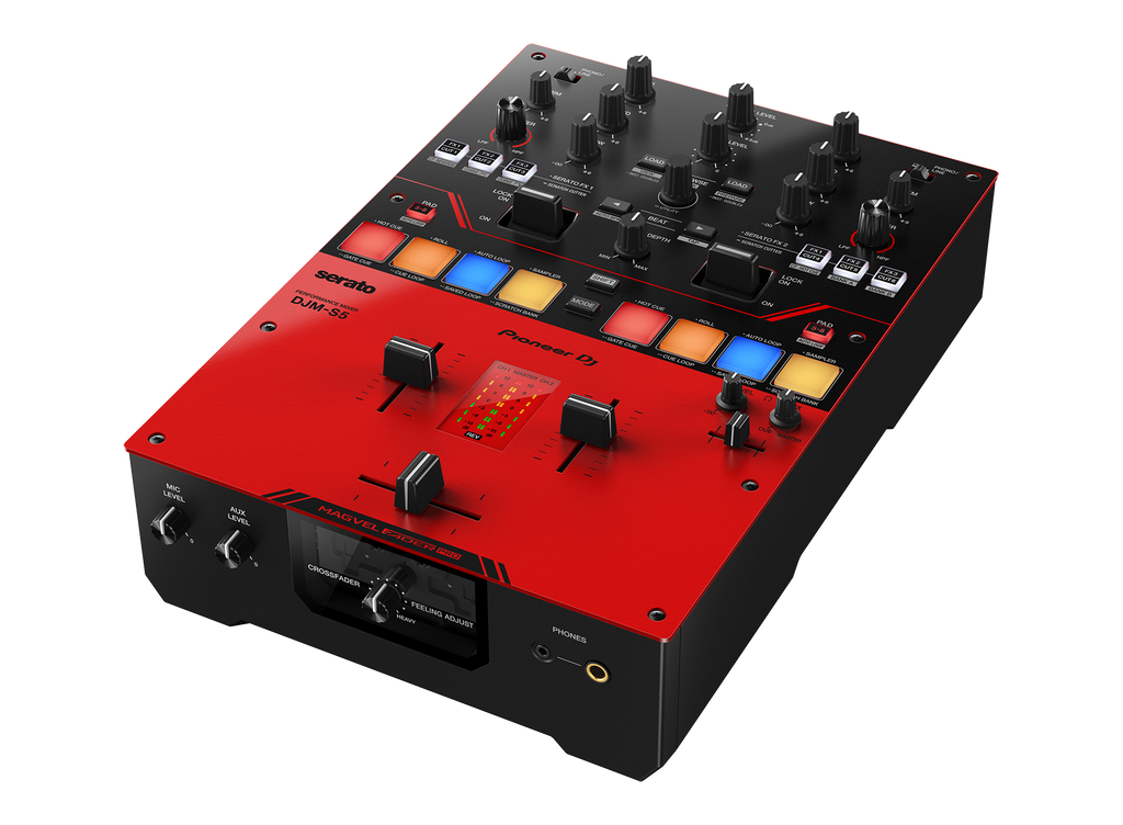 Pioneer DJ DJM-S5 Scratch-style 2-channel DJ Mixer - Gloss Red
