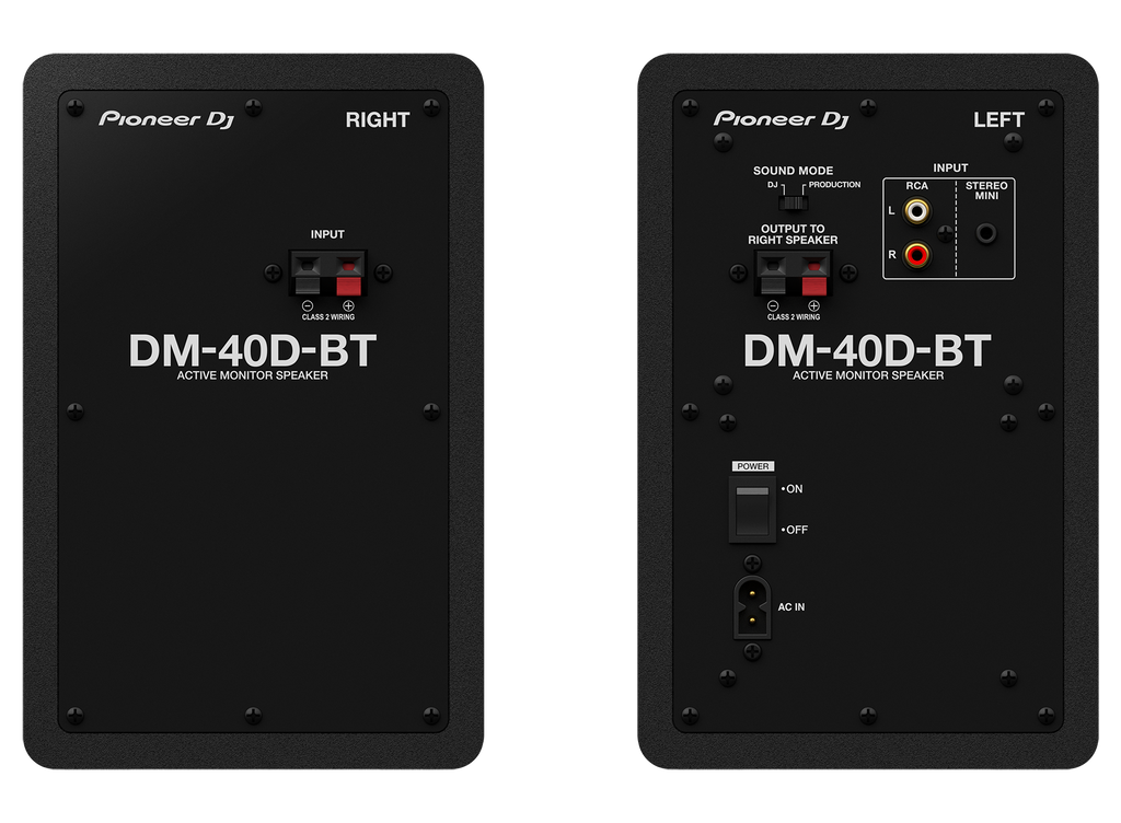 Pioneer DM-40DBT 4" Compact Monitor Speakers w/Bluetooth - Black