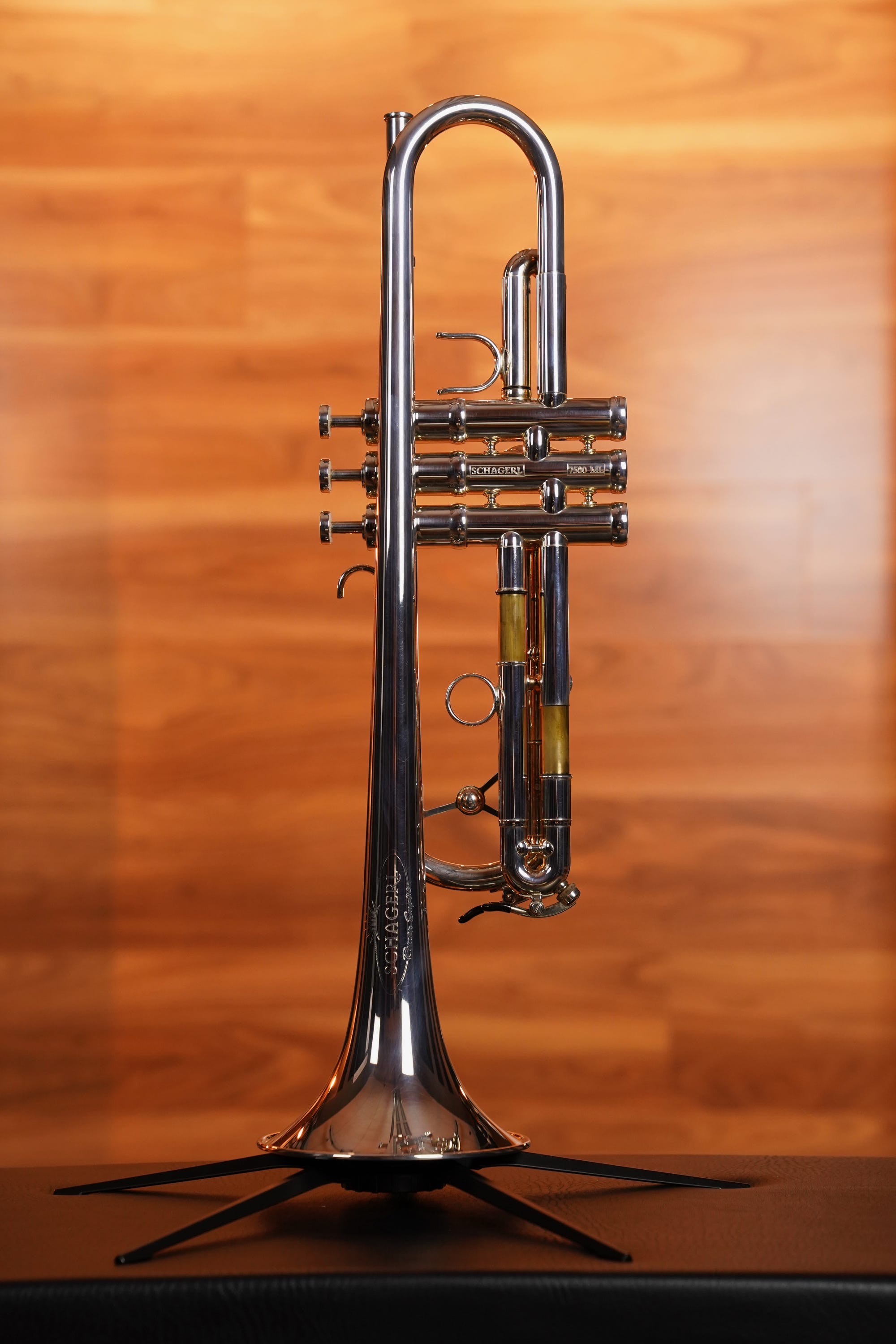 Schagerl Meister Bb Roman Empire Trumpet - Silver Plated