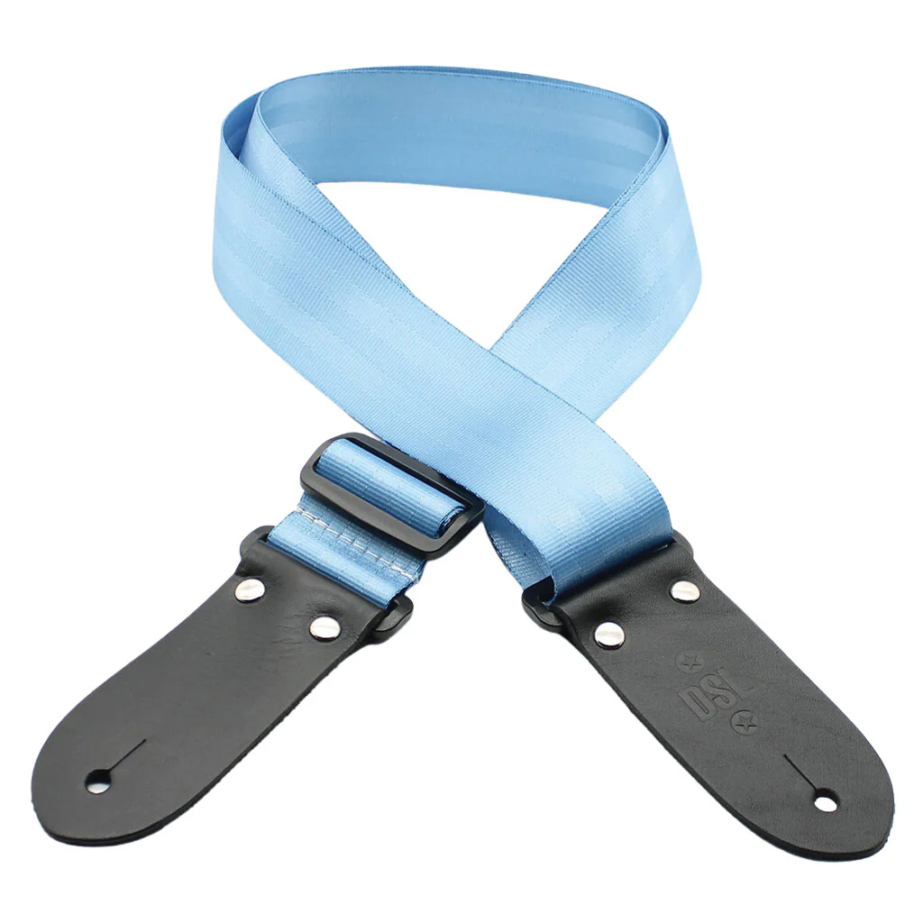 DSL 2" Seatbelt Guitar Strap - LIGHT BLUE