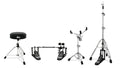DW 4pc Hardware Pack. Inc: 3000 Series Double Pedal, 3-leg Hi-Hat Stand, Snare Stand & Stool