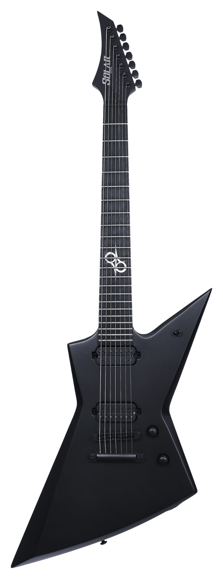 Solar E2.7C 7-String Electric Guitar - Carbon Black Matte (LIMITED)
