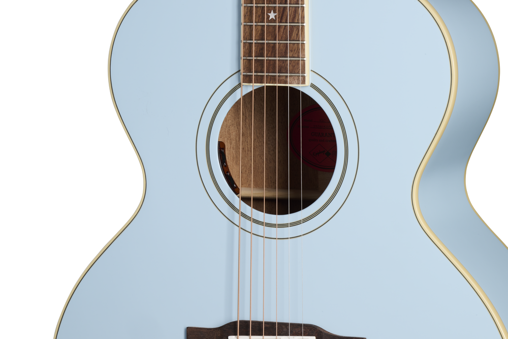 Epiphone J-180 LS w/Case - Frost Blue