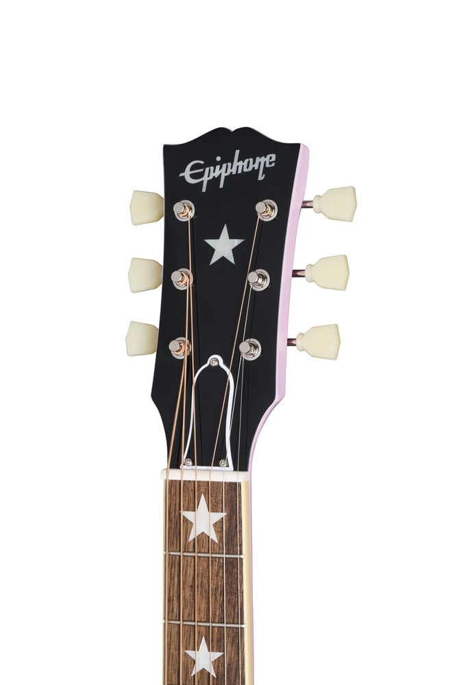 Epiphone J-180 LS w/Case - Pink