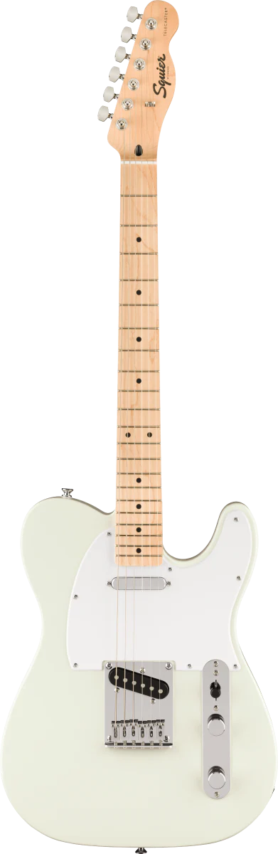 Squier FSR Sonic Telecaster - Maple Fingerboard - White Pickguard - Arctic White