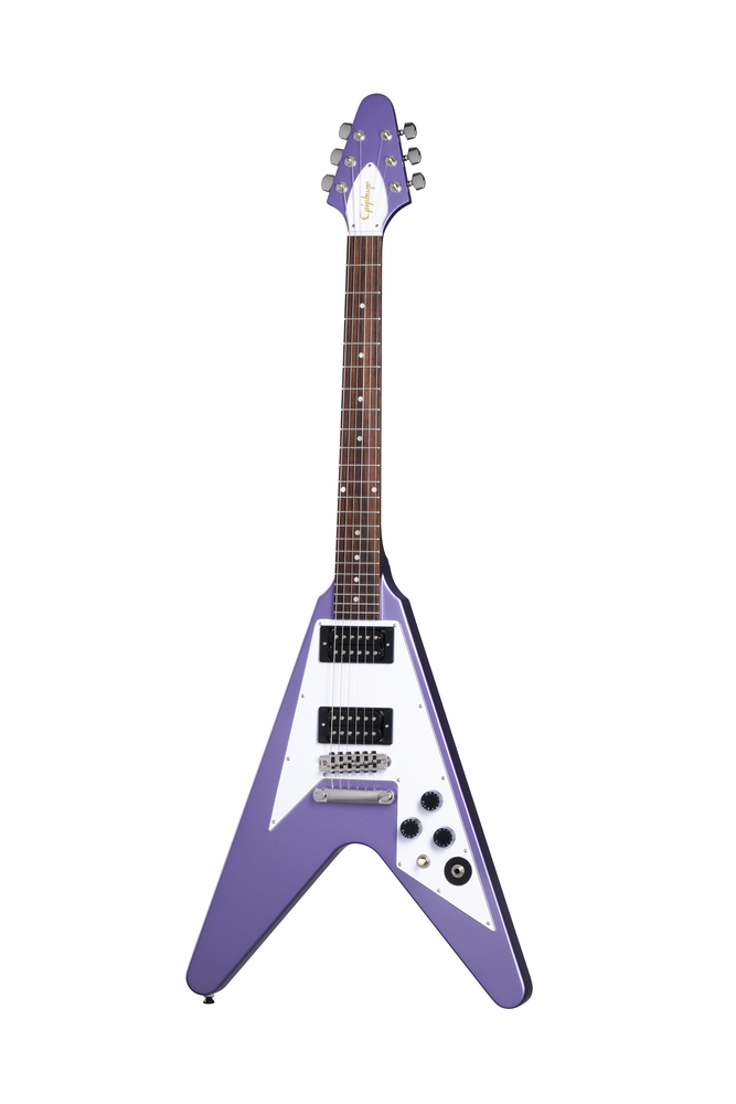 Epiphone Kirk Hammett 1979 Flying V w/Case - Purple Metallic