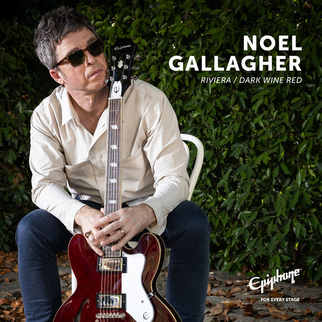 Epiphone Noel Gallagher Riviera w/Case - Dark Wine Red