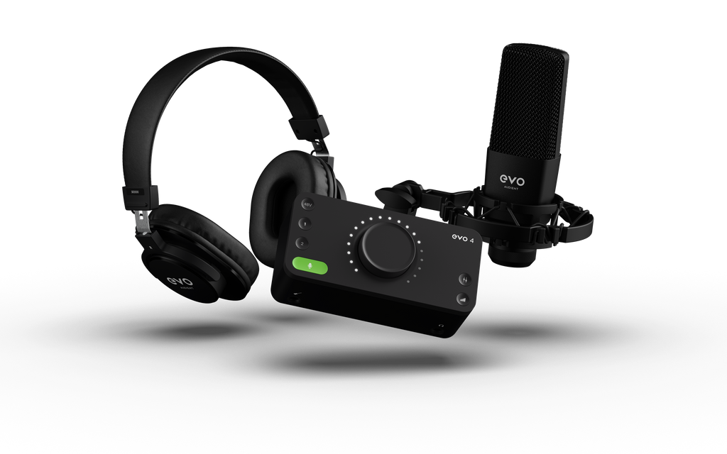 Audient EVO4 SRB (Start Recording Bundle) Interface w/Mic + Headphones