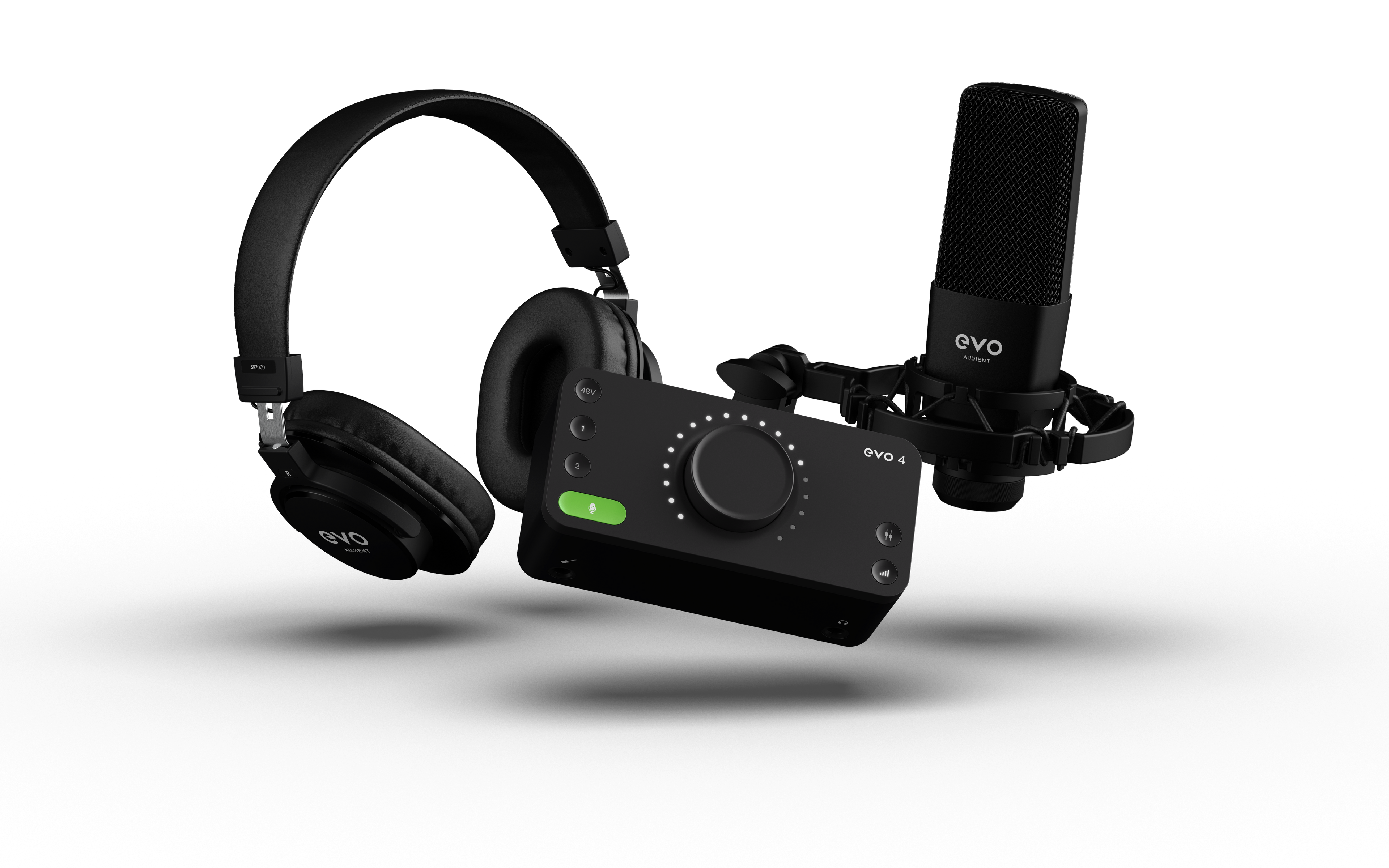 Audient EVO4 SRB (Start Recording Bundle) Interface w/Mic + Headphones