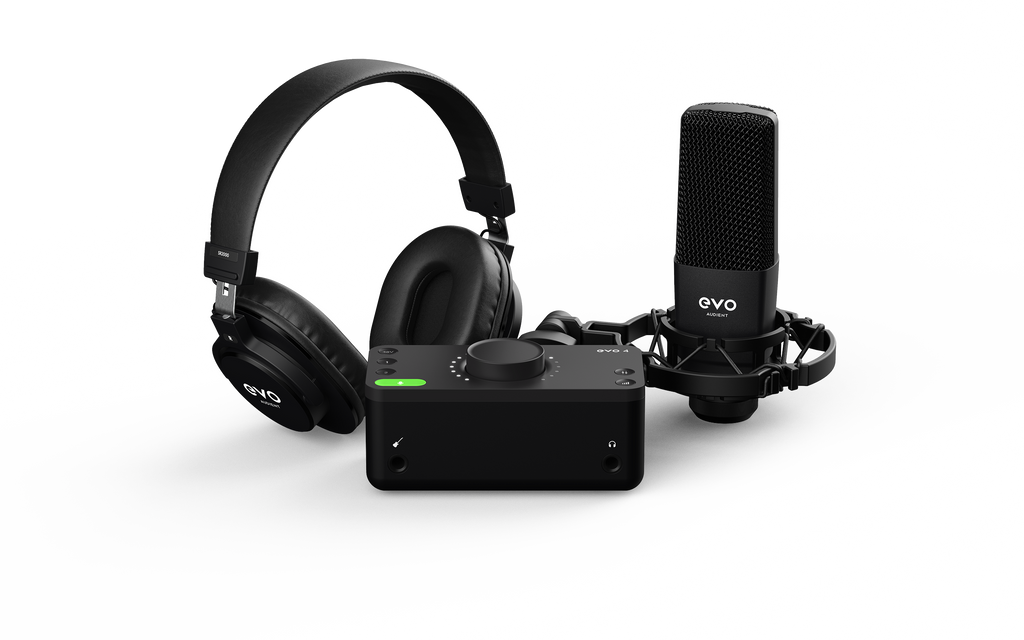 Audient EVO4 SRB (Start Recording Bundle) Interface w/Mic + Headphones
