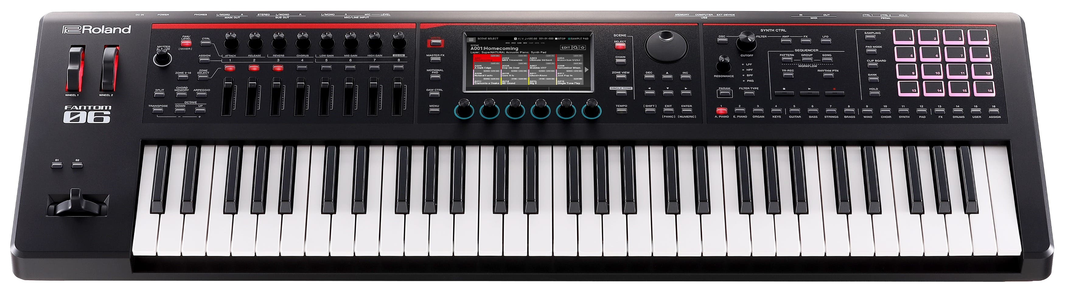 Roland FANTOM-06 Synthesizer Workstation Keyboard