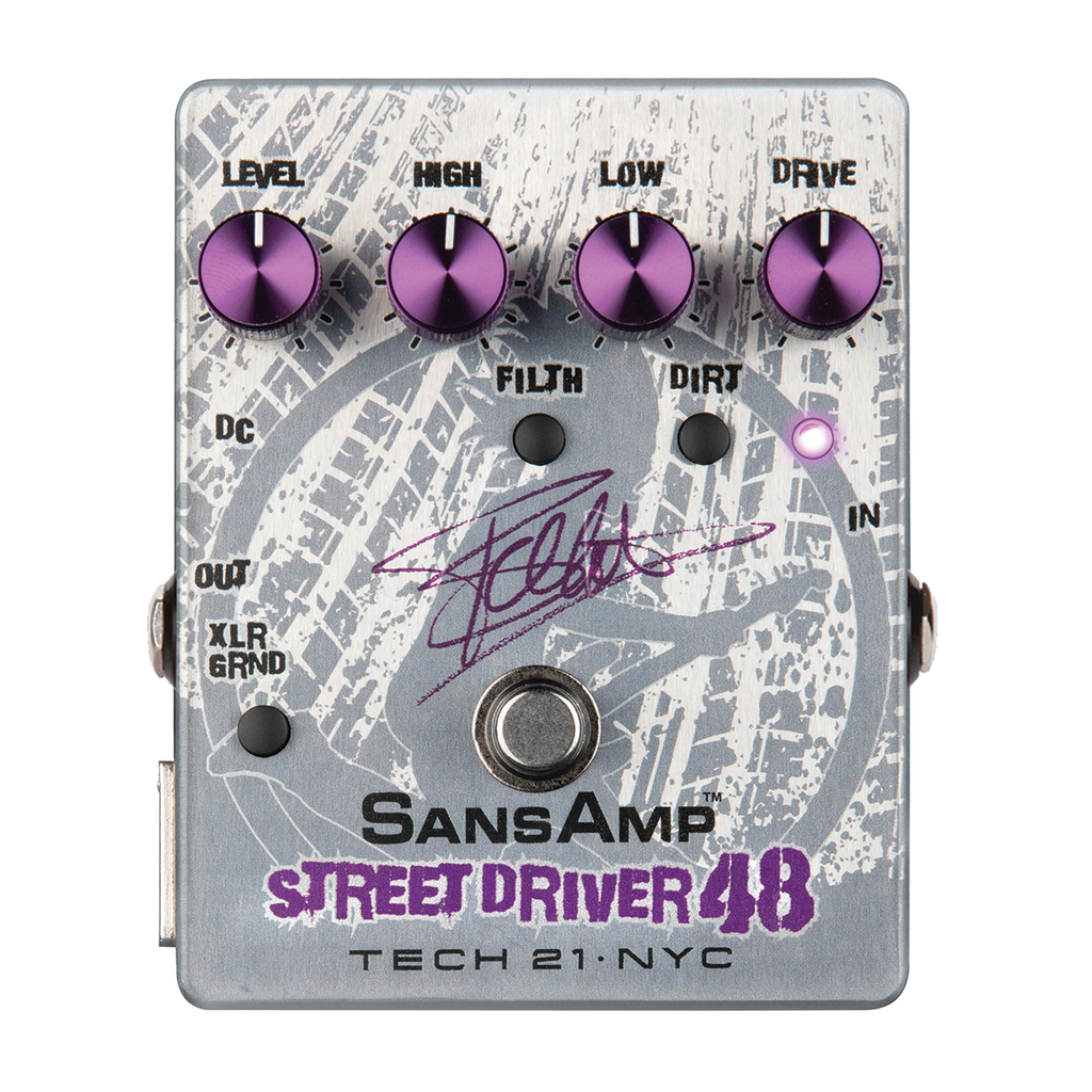 Tech 21 SansAmp Frank Bello Street Driver 48 Bass Preamp Pedal