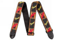 Fender 2" Monogrammed Guitar Strap - Black/Yellow/Red