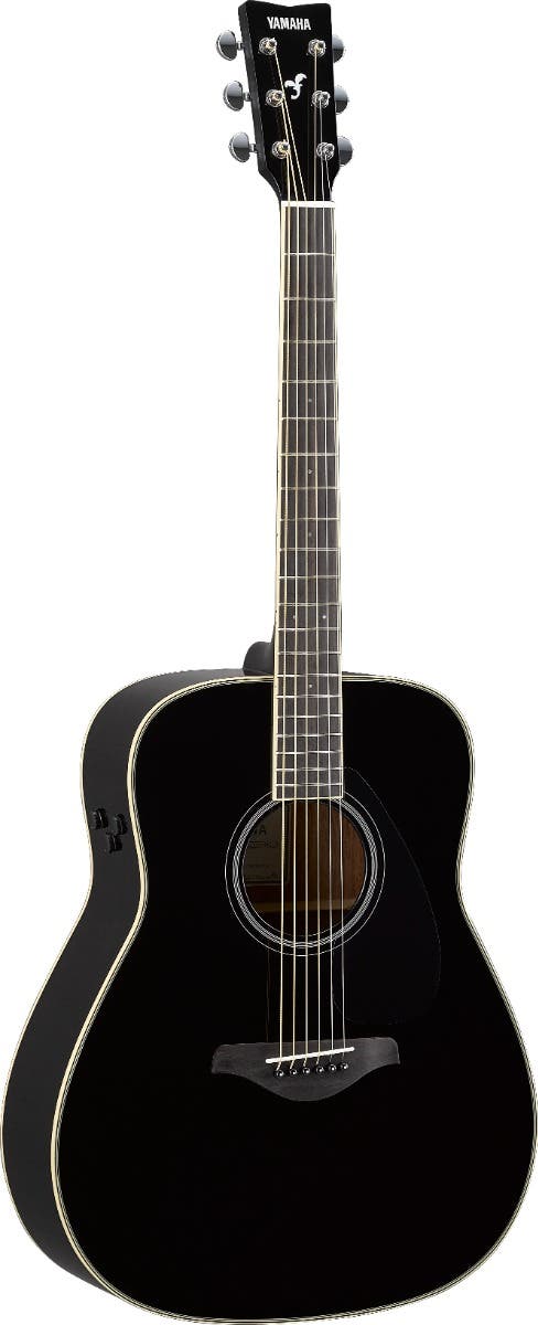 Yamaha FG-TA TransAcoustic Dreadnaught Guitar - Black - One Only