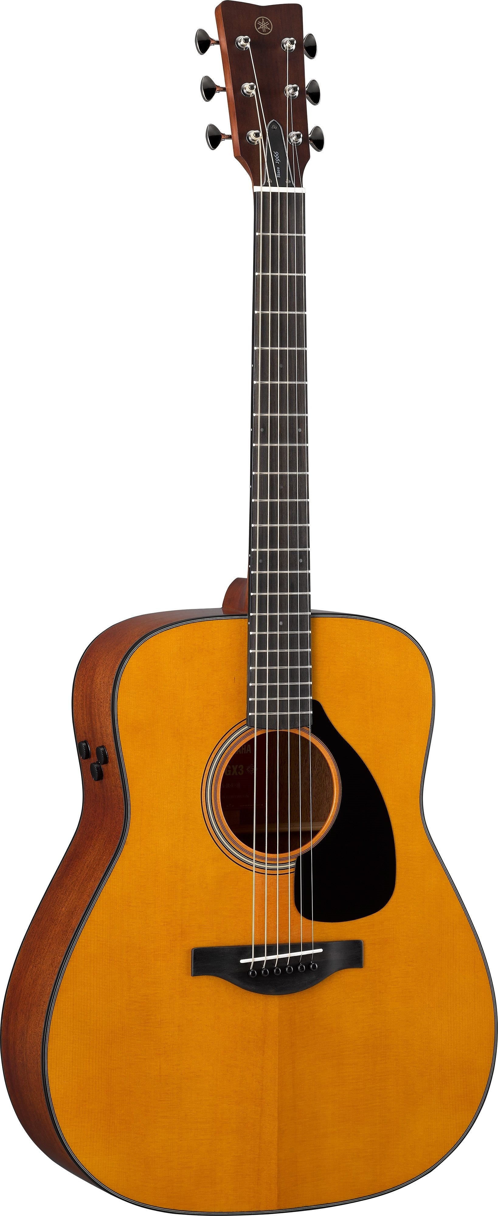 Yamaha FGX3 Red Label Acoustic Electric Guitar w/Bag- Vintage Natural
