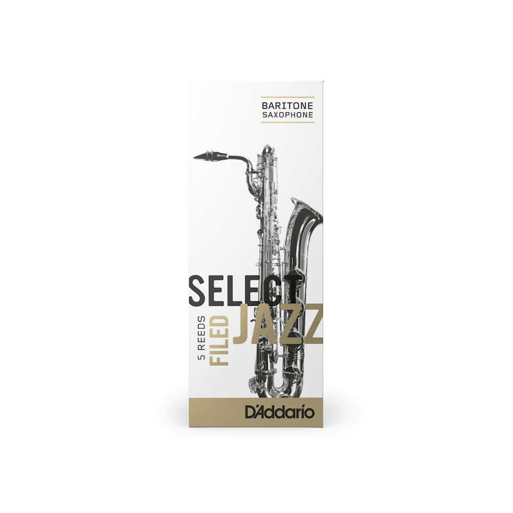 Rico Select Baritone Sax Reed - Filed 4M - 5 pack