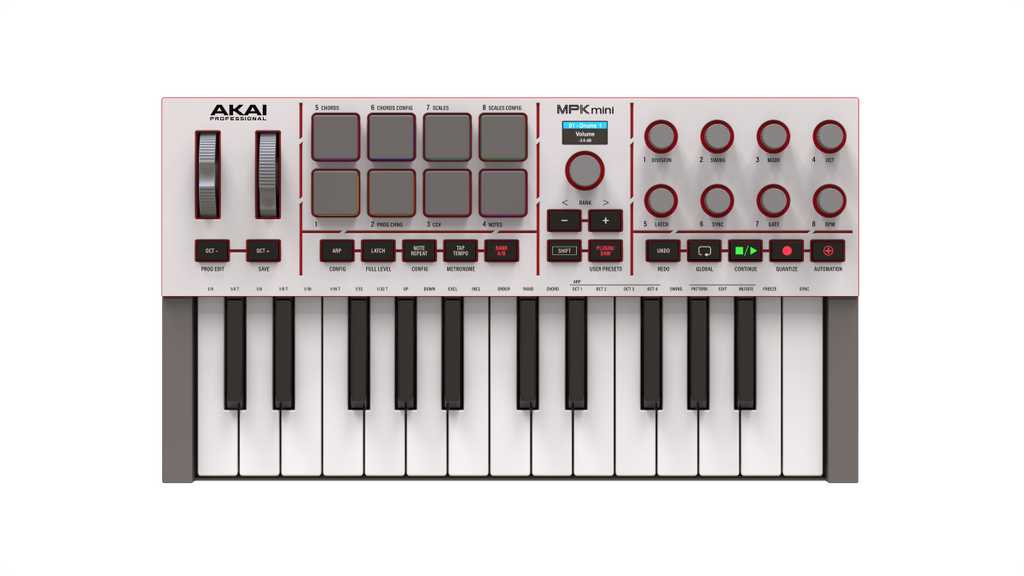 Akai Professional MPK Mini 4 Controller Keyboard - Grey