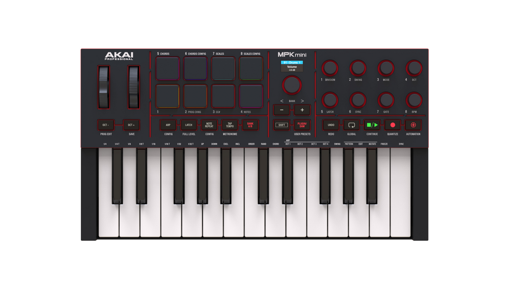 Akai Professional MPK Mini 4 Controller Keyboard - Black