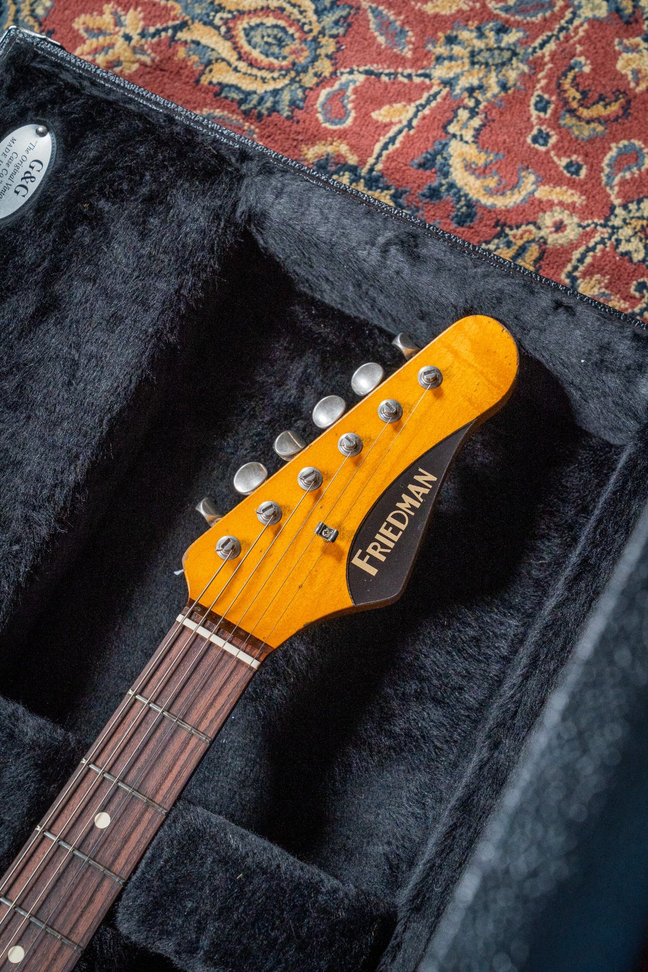 Friedman Vintage S HSS - Rosewood FB - Nitro Heavy Aged Purple Metallic Over Sage Green