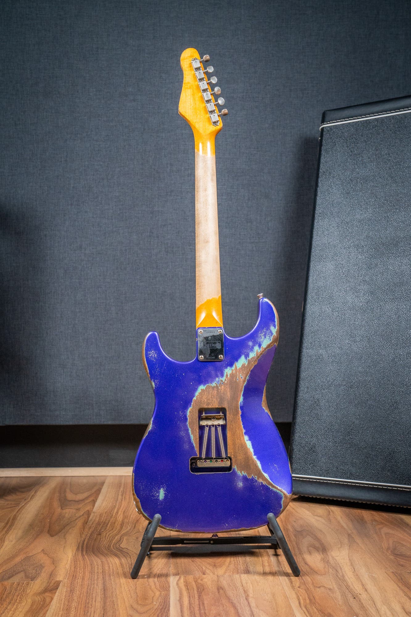 Friedman Vintage S HSS - Rosewood FB - Nitro Heavy Aged Purple Metallic Over Sage Green