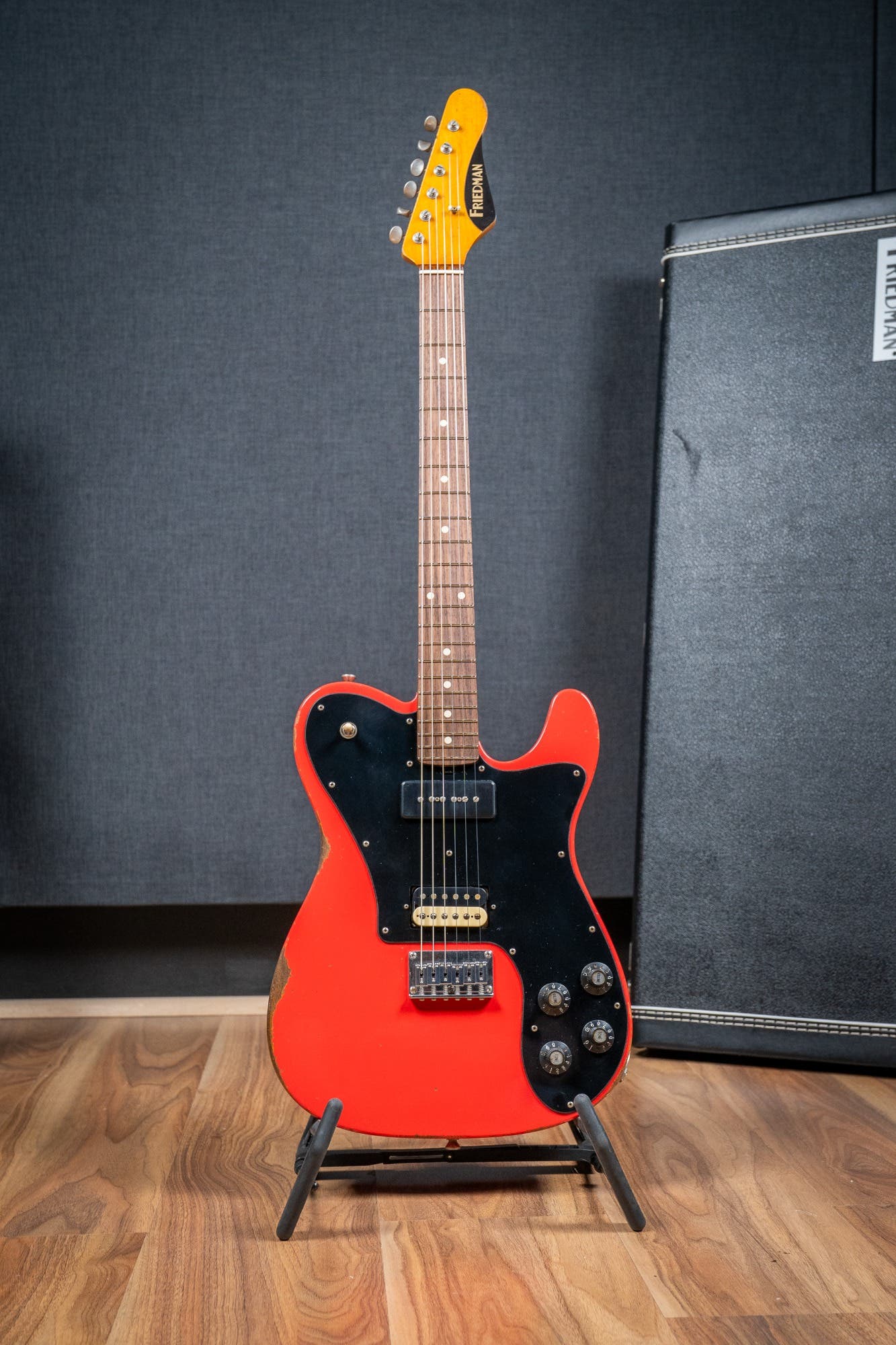 Friedman Vintage T - Rosewood FB - Nitro Fiesta Red Medium Aged (Classic 90 / HB Pickups)