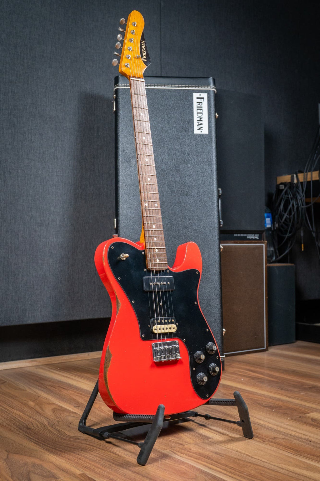 Friedman Vintage T - Rosewood FB - Nitro Fiesta Red Medium Aged (Classic 90 / HB Pickups)