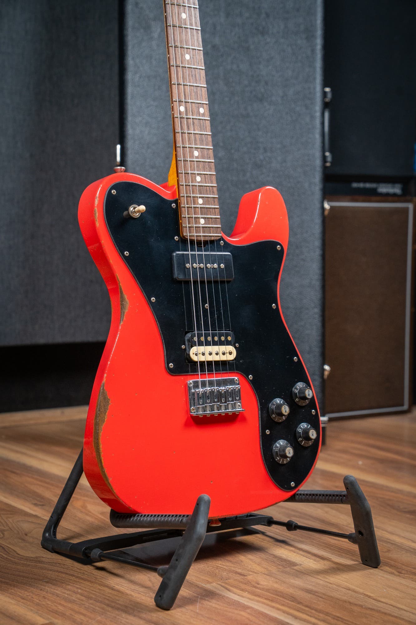 Friedman Vintage T - Rosewood FB - Nitro Fiesta Red Medium Aged (Classic 90 / HB Pickups)