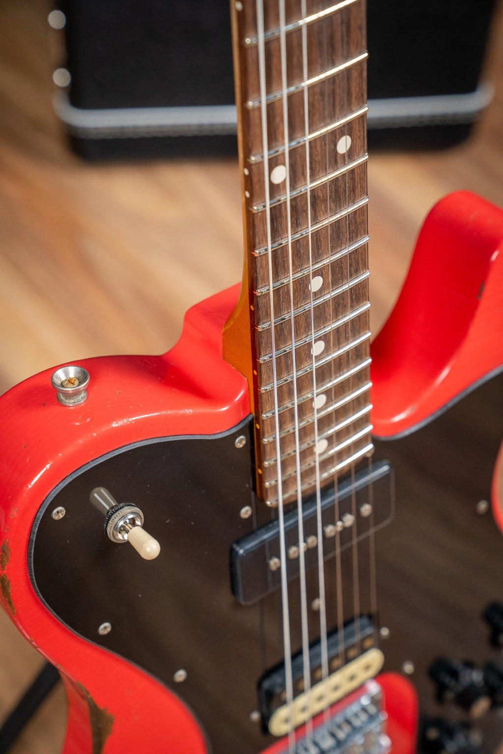 Friedman Vintage T - Rosewood FB - Nitro Fiesta Red Medium Aged (Classic 90 / HB Pickups)