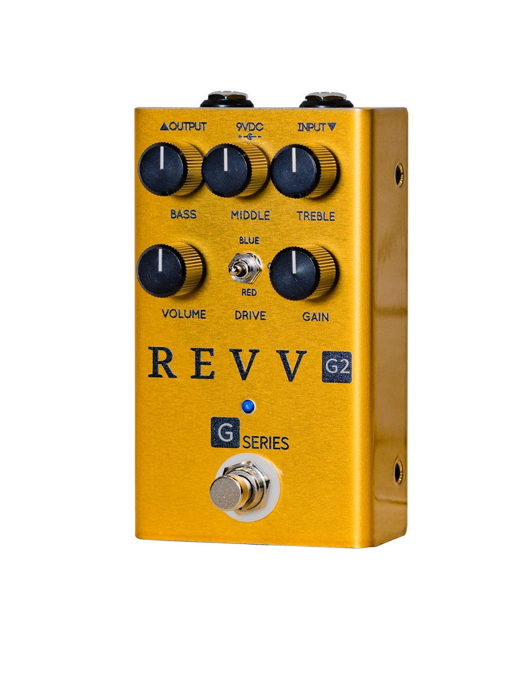 Revv Amplification G2 Green Channel Overdrive Pedal - Gold Edition (Clearance)