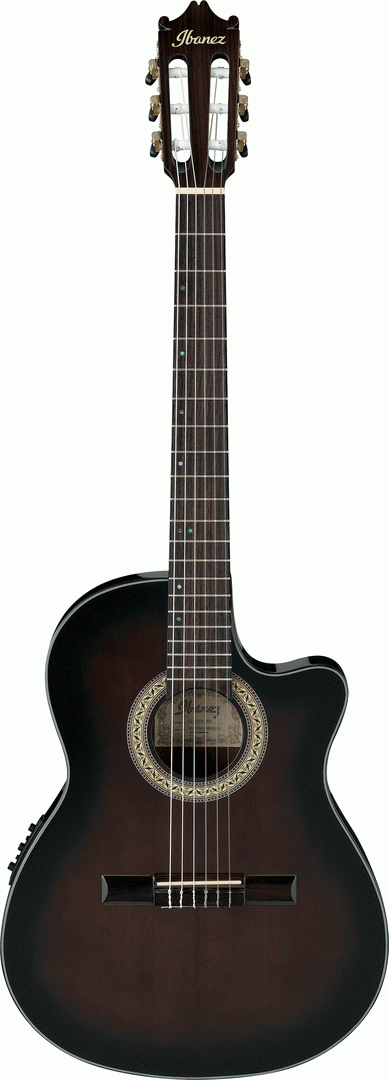 Ibanez GA35TCE DVS Nylon String Guitar w/Pickup - Dark Violin Sunburst High Gloss
