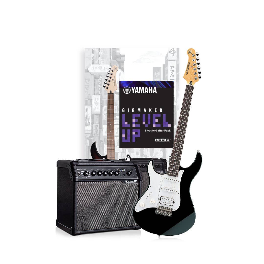 Yamaha GIGMAKER Level Up Electric Guitar Package - Left-Handed - Black