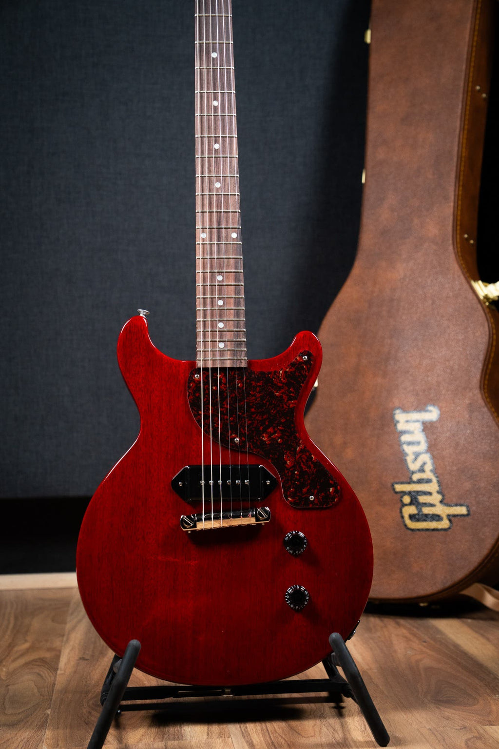 Gibson Les Paul Junior Double Cut - Tortoise Pickguard - Vintage Cherry
