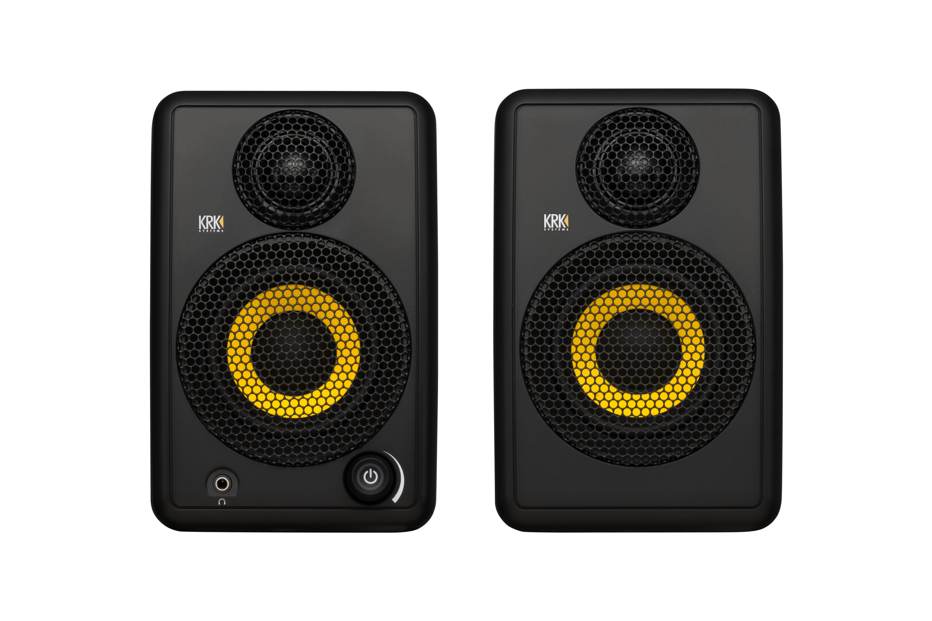 KRK GoAux3 Portable Studio Monitors w/Stands + Transport Bag