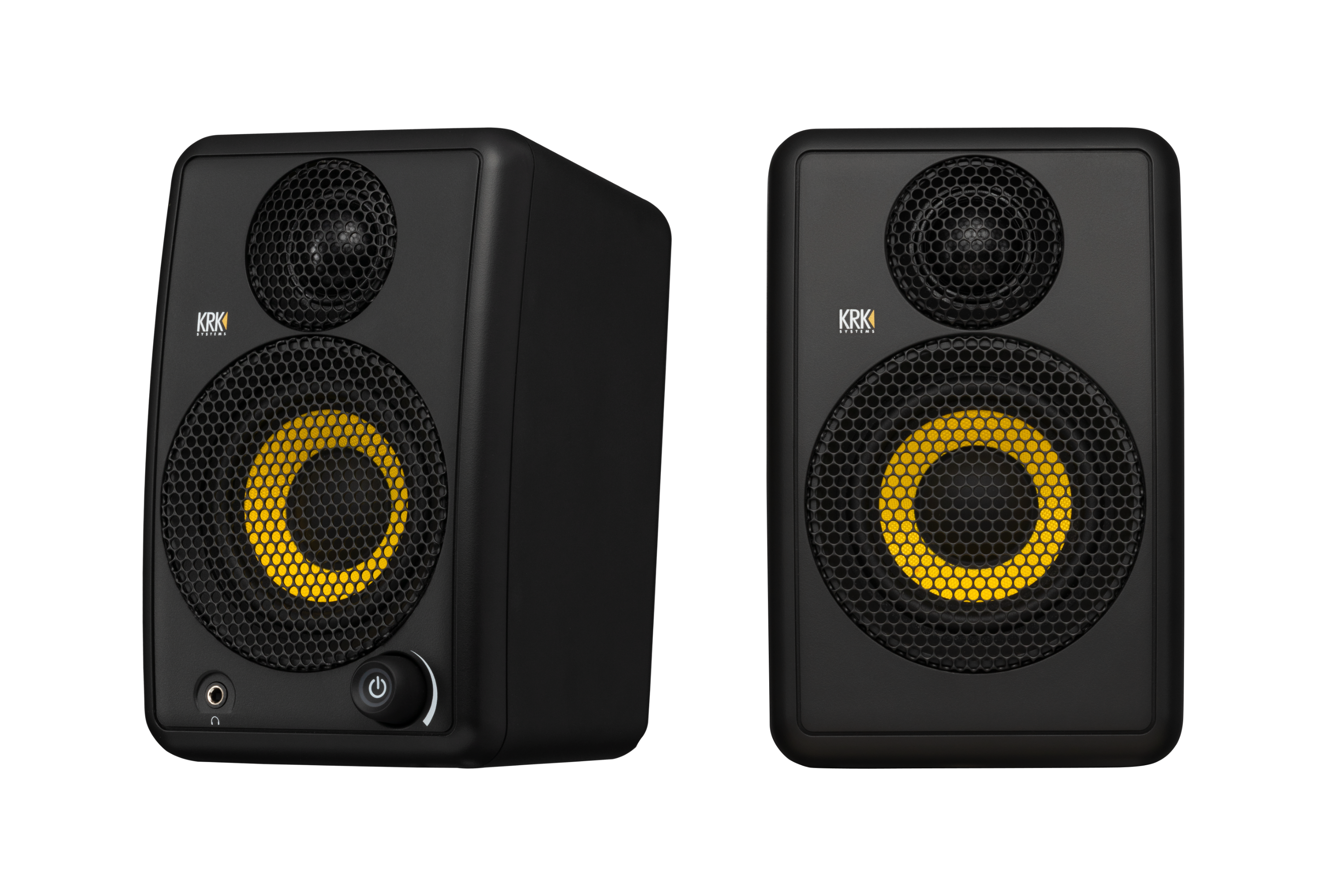 KRK GoAux3 Portable Studio Monitors w/Stands + Transport Bag