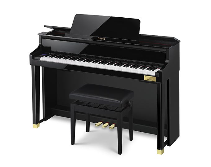 Casio GP-510 Grand Hybrid Digital Piano w/Matching Bench - Black Polish