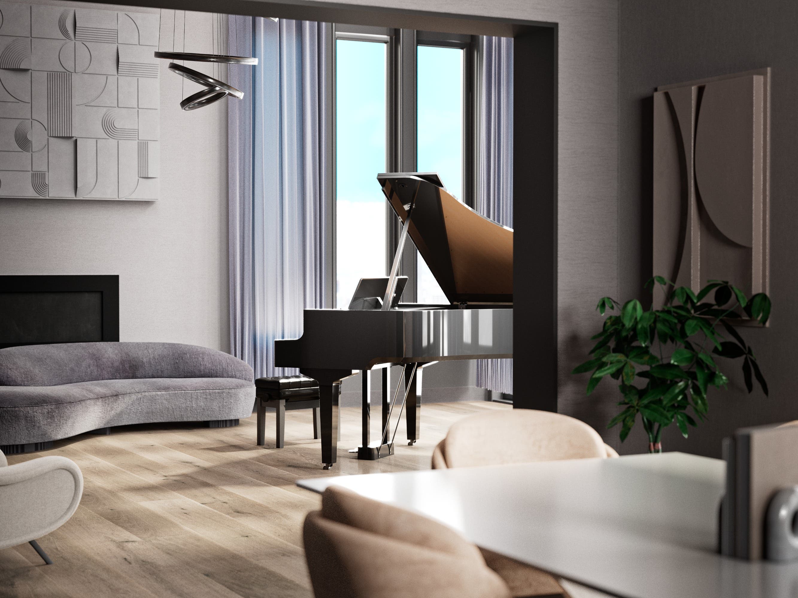 Roland GP9MPE Mini Digital Grand Piano w/Moving Keys + Matching Bench - Polished Ebony