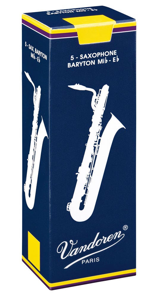 Vandoren traditional baritone sax reeds - box of 5 - strength 3.5