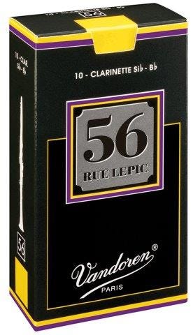 Vandoren 56 Rue Lepic Bb Clarinet Reed - Box of 10 - Strength 3.5+ (Plus)