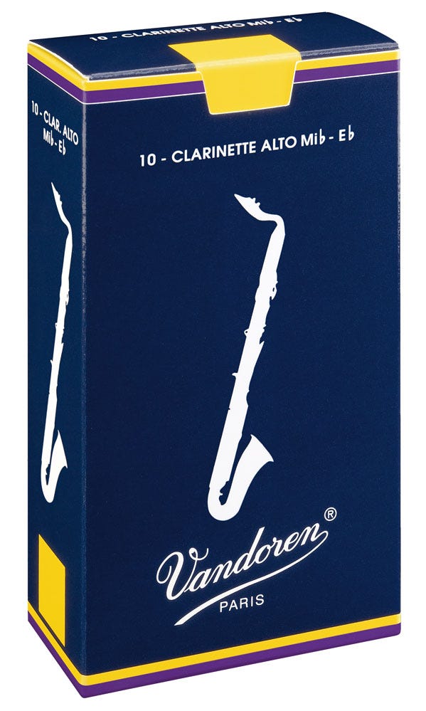 Vandoren traditional eb alto clarinet reeds - box of 10 - strength 1.5
