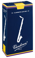 Vandoren traditional eb alto clarinet reeds - box of 10 - strength 3.0