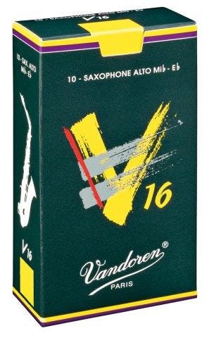 Vandoren v16 alto sax reeds - box of 10 - strength 2.0