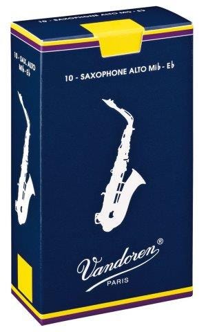 Vandoren traditional alto sax reeds - box of 10 - strength 4.0