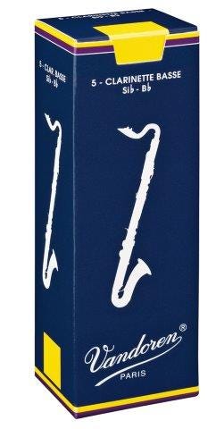 Vandoren traditional bass clarinet reeds - box of 5 - strength 3.0
