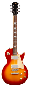 SX GTSE3SKLHCS "LP" Style Electric Guitar w/Accessories - Left Handed - Cherry Sunburst