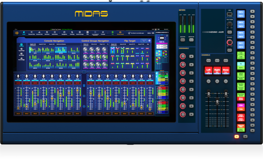 MIDAS HD-96 AIR CC-TP Digital Console In Case