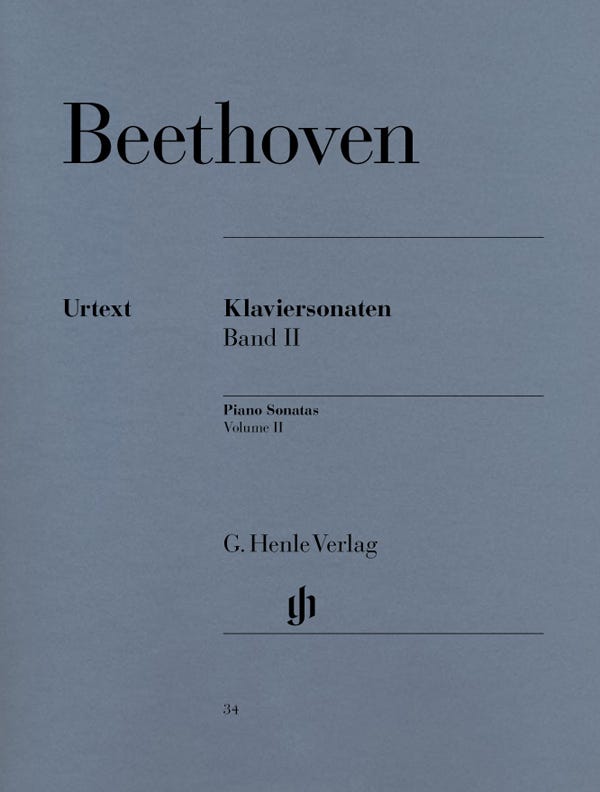 BEETHOVEN SONATAS BK 2 URTEXT HENLE ED