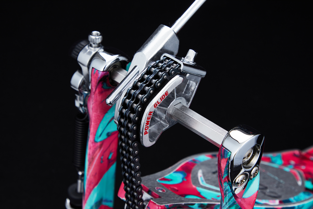 TAMA 50th Limited Iron Cobra Marble Coral Swirl Power Glide Single Pedal - One Only
