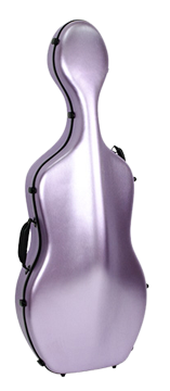 HQ CELLO CASE 4/4 WITH WHEELS - BRUSHED MAUVE