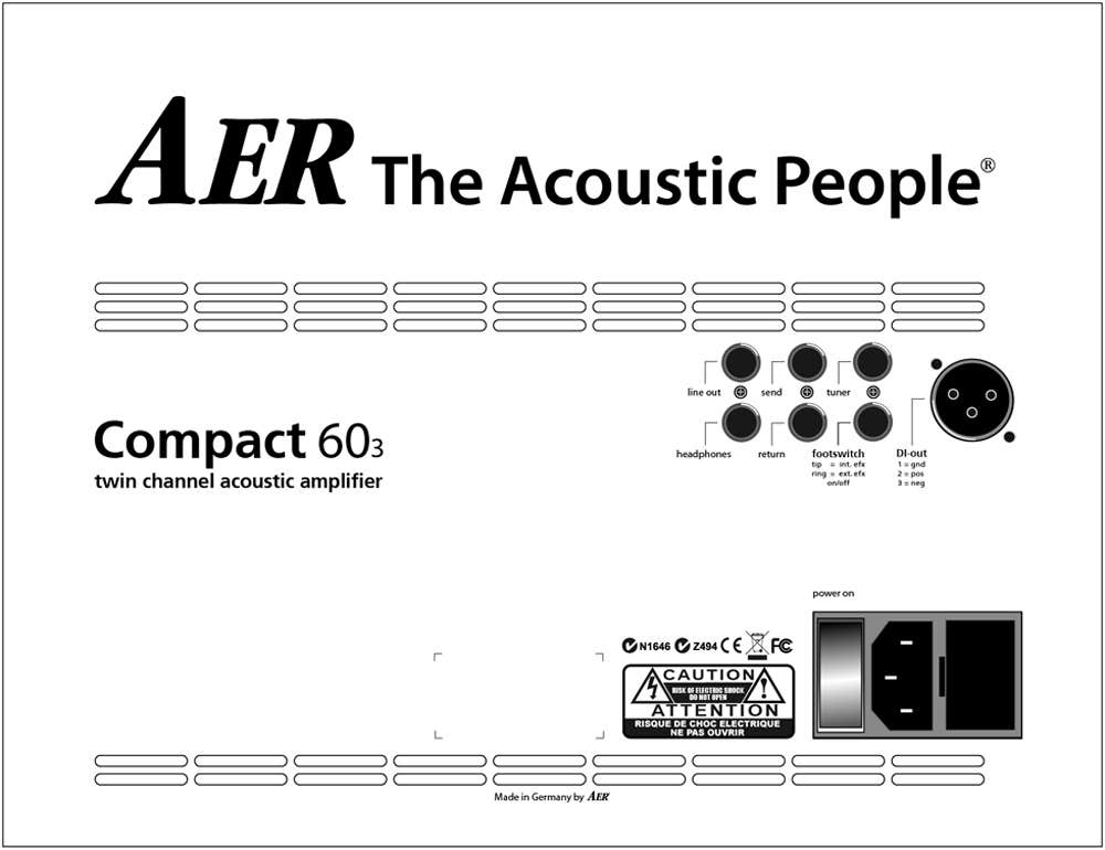 AER Compact 60 Acoustic Guitar Amp - Natural Oak Satin