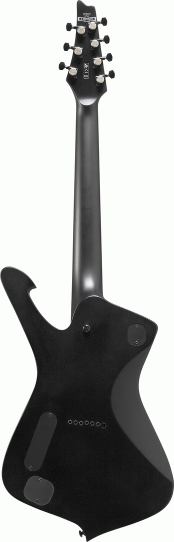 Ibanez Iron Label Iceman ICTB721 7-String Guitar w/Gigbag - Black Flat